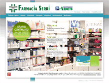Tablet Screenshot of farmaciaserri.re.it